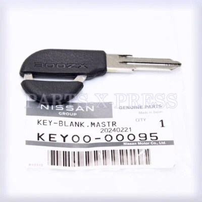 NEW GENUINE OEM NISSAN UNCUT BLANK MASTER KEY FOR 300ZX 1990 - 1996 KEY00-00095 - Изображение 1 из 4