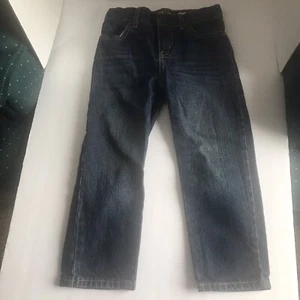OshKosh B’gosh Boys Denim Jeans Straight Size 4T Adjust Waist Exc Condition - Picture 1 of 4