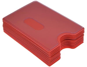Funda para tarjeta de débito ROJA transparente ESTABLE funda para tarjeta de crédito caja para tarjeta de crédito - Imagen 1 de 4
