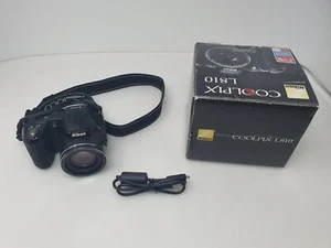 Nikon Coolpix L810 Digital Camera 16MP with Video recording 720P Black - Picture 1 of 24