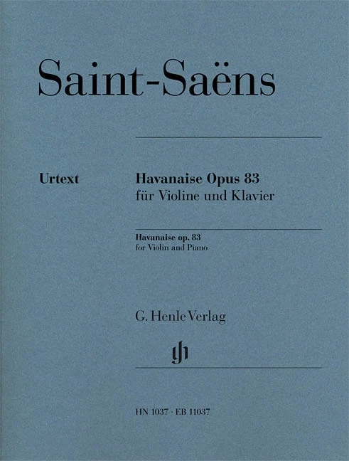 Saint-Saens Havanaise Op 83 for Violin & Piano Sheet Music Henle Urtext Book - Image 1 of 1
