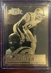 Superbowl 39 Champions 22kt Gold Roman Phifer - Picture 1 of 2