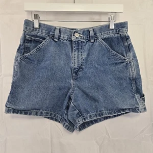 Vintage Y2K Tommy Hilfiger Jean Shorts Womens 6 Flag Logo - Picture 1 of 11