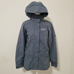 Jack Wolfskin 3 In 1 Jacket Womens XS Blue Texapore Fleece Liner Hood Outdoor - Picture 1 of 22