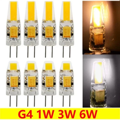 G4 LED 12V Dimmbar COB 1W 3W 6W Glühbirne Kapsellampe Ersatz Halogen Birnen - Bild 1 von 4