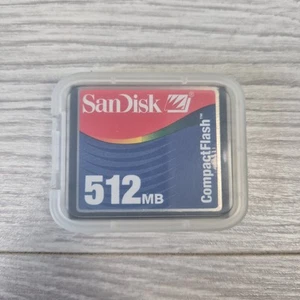 SanDisk Compact Flash 512MB CF Type-I Memory Card for Digital Cameras - Picture 1 of 3