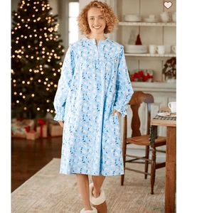 Lanz Of Salzburg Playful Kittens Cat Flannel Nightgown Women’s Small - Picture 1 of 12