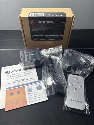 J-Tech Digital SPDIF TOSLINK Digital Optical Audio 3x1 Switch - Image 1 of 3