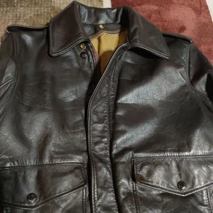 Chaqueta de Cuero Schott 184SM Vintage Marrón Oscuro Hecha en EE. UU. - Imagen 1 de 20