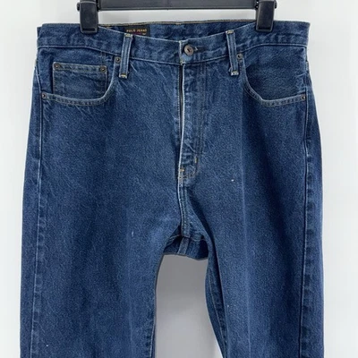 Vintage Ralph Lauren Polo Jeans Co Mens 34X30 Blue Straight Leg Dark Wash 90s - Image 1 of 4