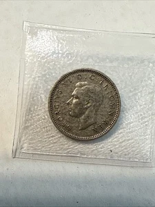 1938 GREAT BRITAIN 3 PENCE - Excellent Silver Coin - FREE SHIP - #3psv - Imagen 1 de 4