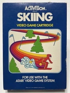 Vintage Activision Atari 2600 Skiing 1980 CIB Video Game Cartridge - Bild 1 von 3