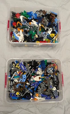 6 Pounds Lbs  Bulk Lot Of Lego Bionicle Technic weapons armor feet mixed parts - Image 1 of 4
