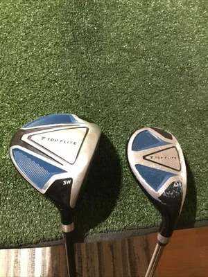 Top Flite Wood & Hybrid Set (3 Wood & 4 Hybrid)Men’s Graphite & Steel Shafts - Image 1 of 4