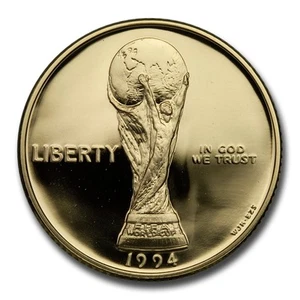 1994-W Gold $5 Commem World Cup Proof (Capsule Only) - Picture 1 of 2