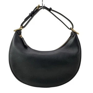 Auth FENDI Fendigraphy Small 8BR798-A5DY Black Leather - Shoulder Bag - Picture 1 of 20