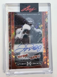 sports trading card singles Leaf Sports Heroes Floyd Mayweather Autographed 4/6 - Picture 1 of 2
