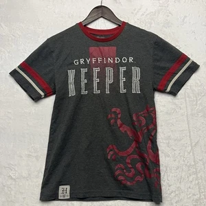 Harry Potter Quidditch Gryffindor Keeper Short Sleeve Shirt Mens Gray Red, S - Picture 1 of 11