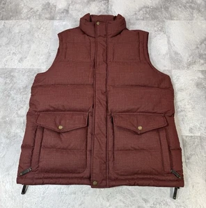 C.C. Filson Co Down Puffer Chaleco Chaqueta Lana Poliéster Mezcla Granate Rojo Para Hombres L - Imagen 1 de 10