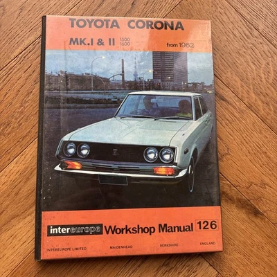 TOYOTA CORONA Mk1 Mk2 1.5 1.6 SALOON COUPE ESTATE 1965-72 OWNERS WORKSHOP MANUAL - Image 1 of 3