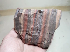 Rich Colorful Banded Iron Formation - Jaspelite - From The Eureka Mine, Michigan - Picture 1 of 13