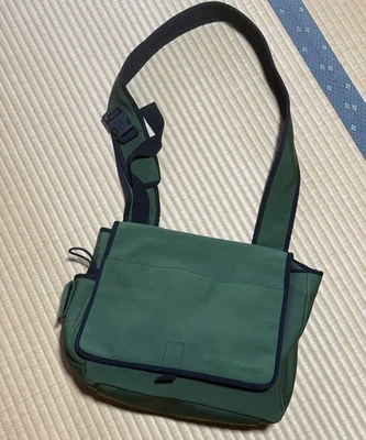 Miu Miu Archive Y2K Green Canvas Nylon Shoulder Bag Vintage Used Purse - Image 1 of 4