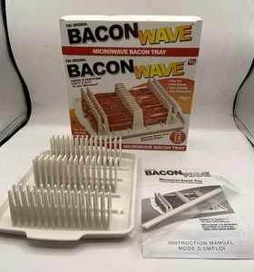 The Original Bacon Wave Microwave Bacon Tray As Seen on TV Open Box New - Picture 1 of 4