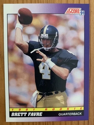 1991 Score Football #611 BRETT FAVRE Rookie Falcons PACKERS HOF RC - Image 1 of 2