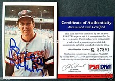 BROOKS ROBINSON Signed 1975 SSPC #6 Nicest Bold Clear Auto PSA/DNA COA Autograph