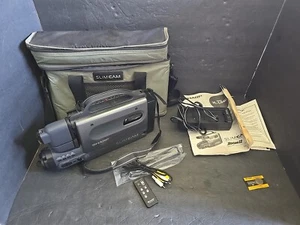 Sharp Slim Cam Model VL-L46U w/Battery Pack, Charger, Cables, Case, Remote - Picture 1 of 8