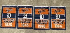Detroit Tigers MLB World Series Champions 4 Banners/Flags Set 2’ x 3’ - Picture 1 of 6
