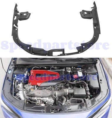 FOR 22-2024 Honda Civic Engine Bay Side Panel Cover+Radiator Cooling Plate Cover - Imagen 1 de 4