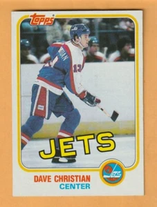Dave Christian Winnipeg Jets 1981-82 Topps #7 - Imagen 1 de 2