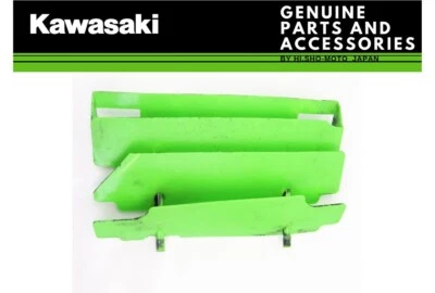 OEM Kawasaki Radiator Shrouds Guard Set KX125 KX250 KX500 KDX250 14037-1099-6W - Image 1 of 2