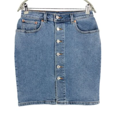 Levi's Strauss & Co Women's Front Button Denim Skirt Size W29 - Image 1 of 4