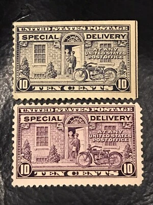 Two (2) US Special Delivery 10 Cents Stamps UNUSED Cent - Image 1 of 4