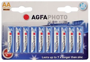 Pilas alcalinas fotográficas Agfa (embalaje tipo AA 10) - Imagen 1 de 2