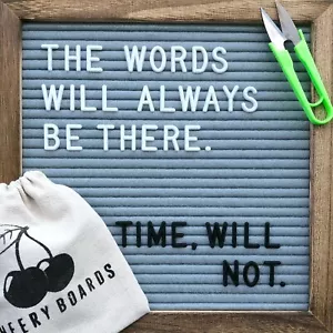 Cheery Boards Gray Felt Letter Board, 10" - Picture 1 of 3