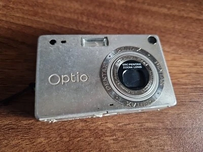 Pentax Optio S4i 4.2MP Digital Camera Silver, For Parts Not Working - Image 1 of 3