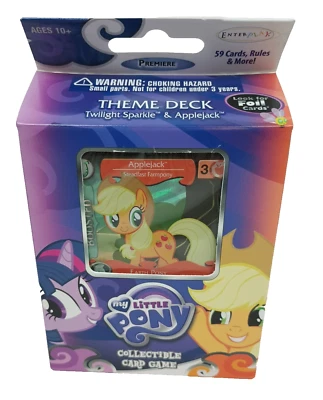 Mazo temático My Little Pony Twilight Sparkle y Applejack estreno CCG Enterplay Foto 1 de 4