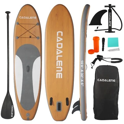 10ft 8in Inflatable Stand Up Paddle Board Eco-Friendly Durable Adult Paddleboard - Image 1 of 4