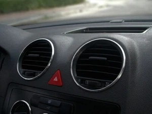 Fits VW Caddy 2003-2015 Polished aluminum air vent rings on the dashboard 4pcs - Picture 1 of 11