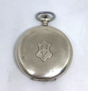 "Vintage Ulysse Nardin Locle Pocket Watch with Second Hand – Silver Hallmarks" - Picture 1 of 13