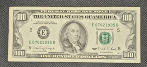 1990 Series $100 Bill - Federal Reserve Note - Birthday Note 07/02/1935 - Picture 1 of 6