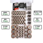 Wall-Mount Battery Tester 2in1 Expanded Battery Organizer Case  Home