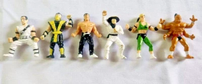 Mortal Kombat RARE Mini Action Figures Lot of 6 Liu Kang, Raiden, Kano, Sub Zero - Изображение 1 из 4