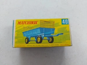 Matchbox Superfast No 40 Hay Trailer G Box Mint Diecast Lesney Vintage - Picture 1 of 11