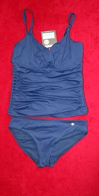 Tankini Sunseeker Australia Azul Marino Con Aros Talla EE. UU. 10 D Cup  Foto 1 de 2