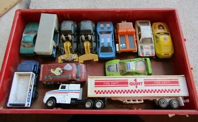 11 Vintage Toy Car and Truck Lot - Maisto- Hot Wheels- Matchbox- One Transforms  - Image 1 of 3