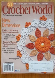 Crochet World October 2013  21 Fun Fall Projects for Home, Family & Giving - Picture 1 of 2